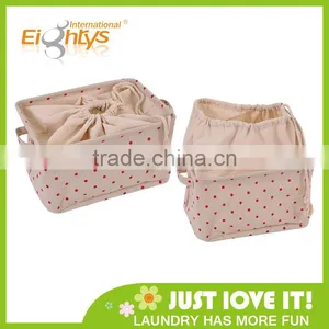 Three Size Cotton And Flax Cloth Storage Box Storage Basket thumbnail-1