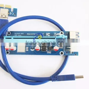 60cm USB 3.0 Cable Power 6PIN PCIE Express for Bitcoin Pci-e to Pci Converter Card Pci Express to Usb 3.0 Converter for Bitcoin thumbnail-2