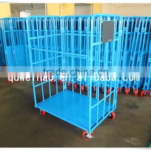 Wholesale Korea Folding Storage Steel Heavy Duty Roll Container With Caster RC-01 thumbnail-4