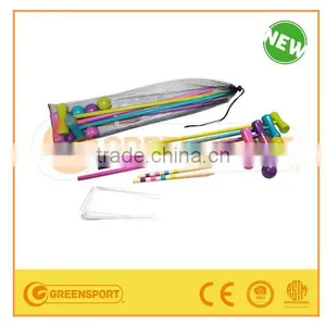 GSSCR4N Wooden Croquet Set Croquet Game thumbnail-1