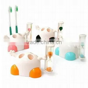 Toothbrush Stand With Sand Timer or Sandglass thumbnail-1