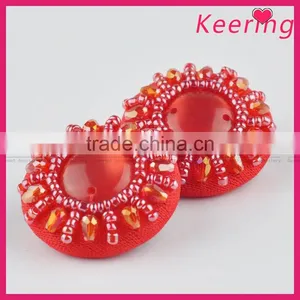 Wholesale Fashionable Decorative Small Red Rhinestone Button for Garments and Clothing WBKA-299 thumbnail-3
