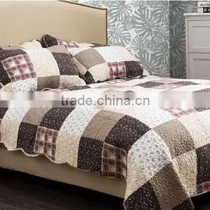 Bedspread and Matching Curtains, 100%polyester Material, Sofa Cover of Bedspread,stiching Bedspreads thumbnail-1