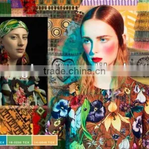 Shaoxing Textile Fashion Print Designs for Girls' Dress,blouse,skirts,summer Pants 100% Rayon Printed Fabric thumbnail-1