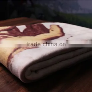 Promotional Popular Cheap Price Soft 100 Polyester Coral Fleece Blanket thumbnail-3