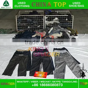 Gracer Second Hand Formal Mens Pants Designs Used Clothes in Bulk thumbnail-1