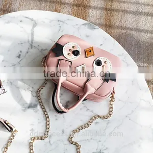 New Arrival Girl Shoulder Bag Soft PU Pink Bag Animal Cartoon Cheap Child Bag thumbnail-3