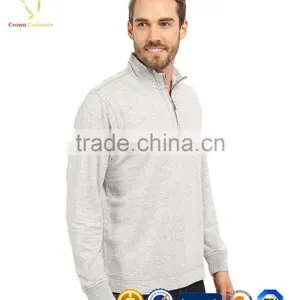 Winter Pullover Thick 1/4 Zip Up Knitted Men Sweater thumbnail-3