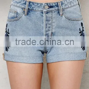 Floral Embroidered/girls Shorts/wholesale Blank Sweat Shorts/wholesale Gym Shorts Specially Designed for Girls thumbnail-1