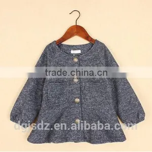 2015 Fancy Baby Coat Designs Wholesale Outfit Jacket for Gils Kids Alpaca Coat thumbnail-3