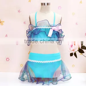 S13738A 2016 Hot Sale Girls Sweet Bikini Kids Swimwear thumbnail-3