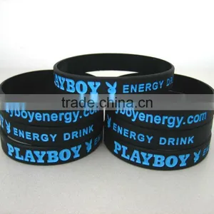 Cheap Promotional Custom Silicone Hand Band With Print Logo thumbnail-1