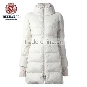 LZ271 Custom European Style Warmth Cotton - Padded Ladies High Collar Long Fashion Parka for Winter thumbnail-2