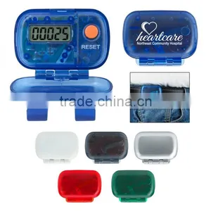Pedometer - Has Laser-tuned Pendulum Movement, Unit Flips Down for Easy Viewing and Comes With Your Logo thumbnail-1