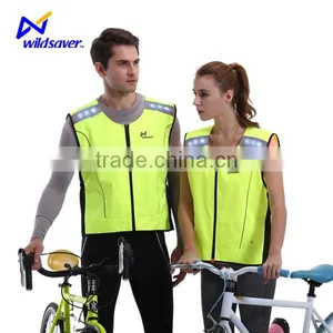 LED Mesh Cool Night Sports Walking Cycling Reflective Safety hi Vis Vest thumbnail-6