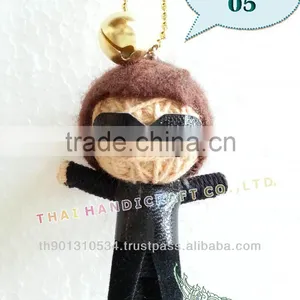 Handmade Keychains Keyrings Voodoo Doll String Accessories Bag Gifts thumbnail-1
