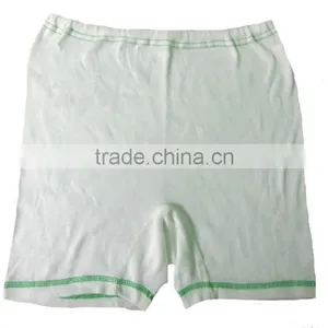 50% Polyester & 50% Cotton (1x1 Rib) Short Pants (White Bleached) thumbnail-2