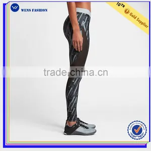 Graphic Polyester /spandex Training Tights Woman Legging Pants thumbnail-2