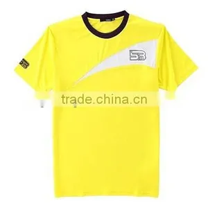 Newest Fashion Color Block Design Men's Cool Dry T-shirts thumbnail-1