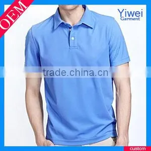 Plain Solid Color Mandarin Collar Man Polo Shirt Stock thumbnail-1