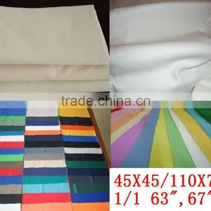 T/C POLYESTER/COTTON 65/35 45X45/110X76 1/1 63",67"GREIGE, B/WHITE, DYED CHINA MADE thumbnail-1