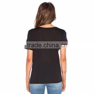 Lady Black Lace Up Sexy Tube Fancy Top thumbnail-3