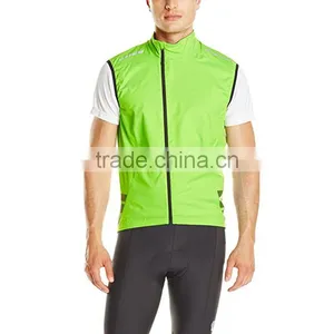 Factory Direct Supply Polyester Men Cycling Vest Jacket With Zipper thumbnail-1