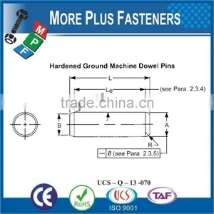 Made In Taiwan Hard Taper Dowel and Groove Clevis and Cotter Pin thumbnail-5
