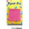 Solid Pink Birthday Candles, 24 Candles in a Blister Card thumbnail-1