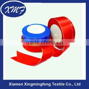 Silk Satin Ribbon With Gold Edges thumbnail-1