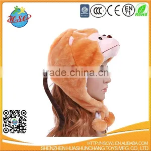 Winter Lady Funny Animal Head Plush Hat thumbnail-1