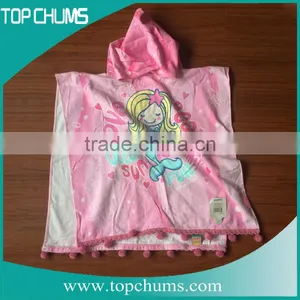100% Cotton Reactive Printed Kids Hooded Towel thumbnail-3