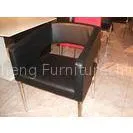 Modern Style Black Faux Leather Dining Chairs For Simple Living thumbnail-1