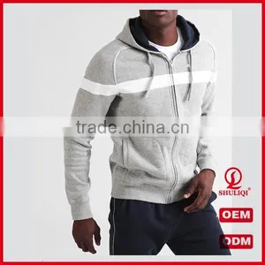 Shuliqi Custom Blank Skinny Tracksuit Wholesale Men Sports Gym Tracksuit Set With Contrast Panel thumbnail-3