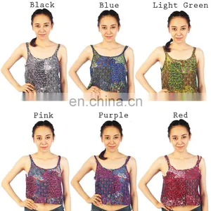 Lofbaz Women Casual Crop Vest Lose Cami Tank Spaghetti Sleeveless Tops Shirts thumbnail-2