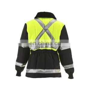 Waterproof Jacket With Safety Work Hi Vis Cold Storage Fleece Collar thumbnail-6