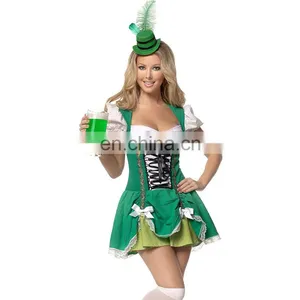 Green Beer Oktoberfest Costume With Oktoberfest Hat thumbnail-2
