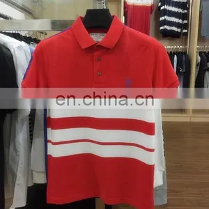 China Supplier Custom Mens Cotton Polo Shirt, Yarn Dyed Stripe Bulk Polo Shirts thumbnail-2