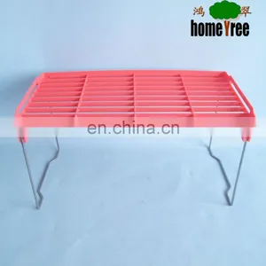 L High Quality PP+Metal Foldable Refrigerator Shelf Bathroom Storage Shelf thumbnail-3