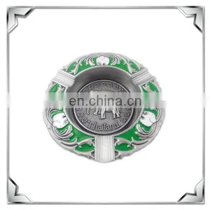Thailand Decorative Round Shaped Metal Souvenir Ashtray thumbnail-1