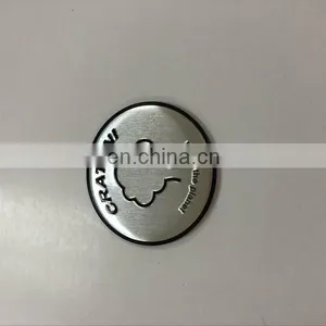 Round Cap Labels Embossed Alloy Logo thumbnail-2