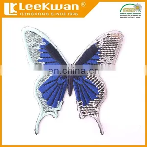 Custom Sequin Bead Butterfly Design Patch Applique, Sew-on Butterfly Sequin Patch thumbnail-1