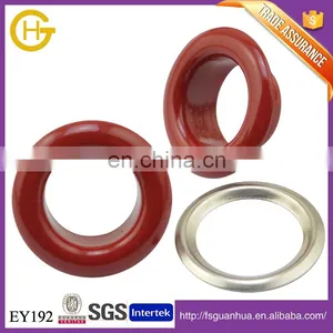 Decorative Plating Red Metal Colored Grommets thumbnail-1