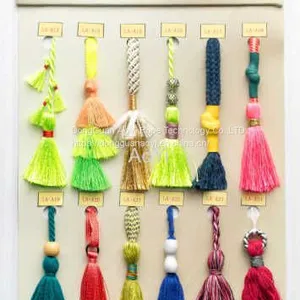 Cotton Crochet Braided Tassel Fringe thumbnail-1