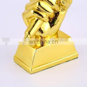2016 Golden Microphone Trophy Resin Cup for Good Singer Wholesale thumbnail-4