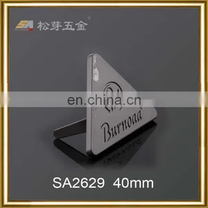 Custom Metal Logo Plate for Handbags,3D Metal Logo Plate,handbag Logo Metal Plate thumbnail-5