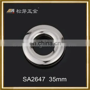 Song A Metal Custom Made Shining Silver Plated Round Eyelet 40mm Outside thumbnail-1