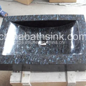 Blue Granite Sinks, Blue Granite Wash Basins, Nature Stone Bathroom Sinks thumbnail-1