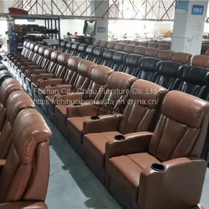 Hot Selling Theme Cinema Sofa,commercial Cinema Seats Without Recliners for Cinema Hall thumbnail-1