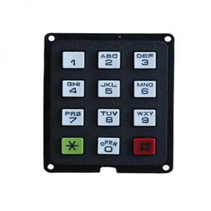 3x4 Safe Key and Natural Silicone Electroconductive Rubber Keypad thumbnail-2